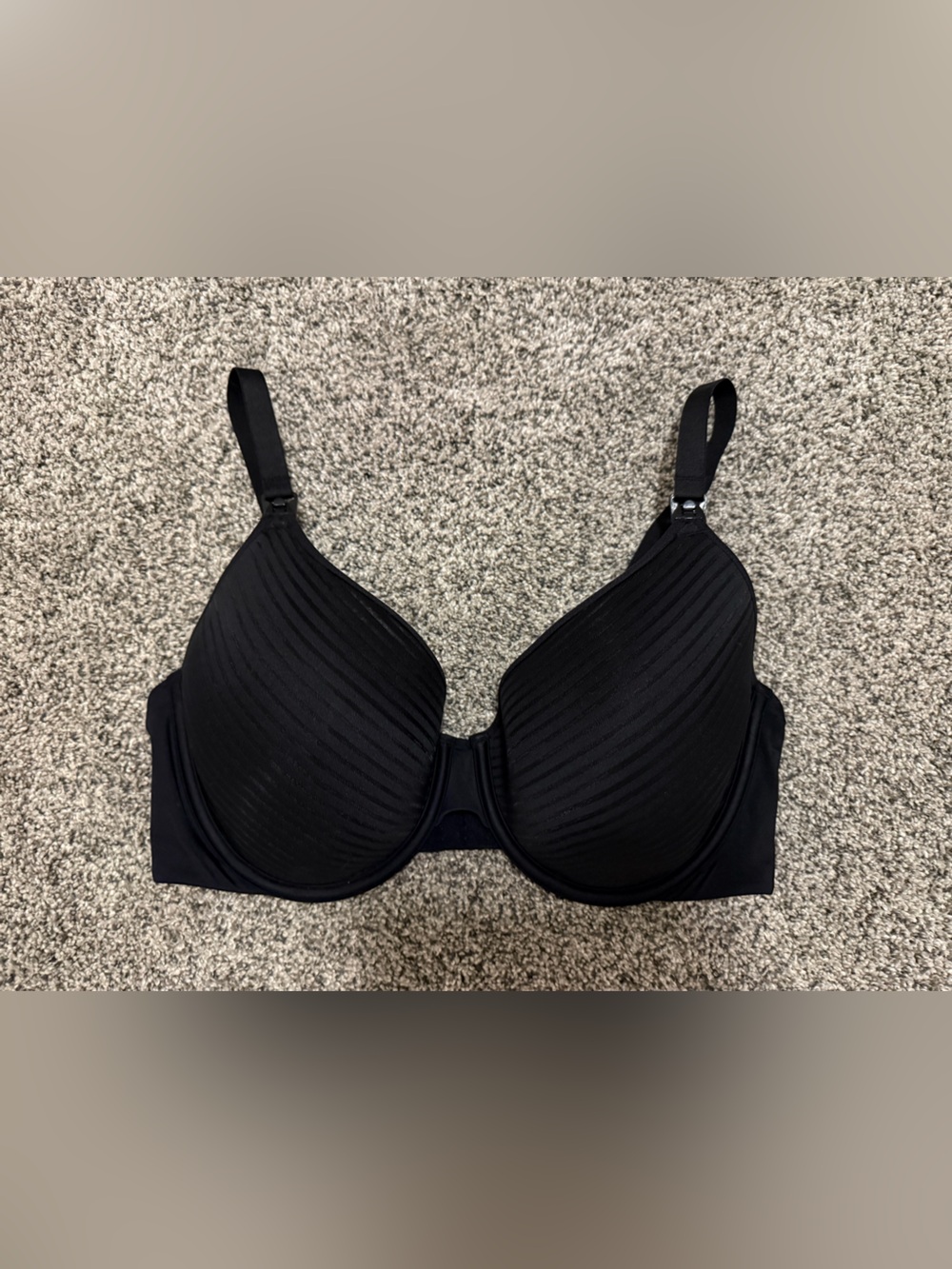Auden Black Full-Coverage Nursing Bra
